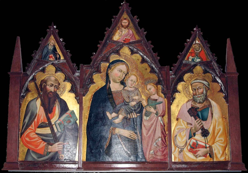 Triptych of the Mystic Marriage of Saint Catherine with Saints Peter and Paul